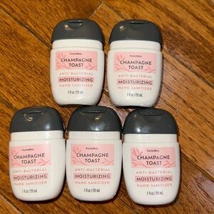 BBW 5 pk Moisturizing Antibacterial HAND SANITIZERS Champagne Toast